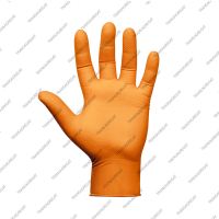 Перчатки одноразовые нитриловые JSN NATRIX (размер XL, 50шт., оранжевые)