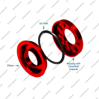 Поршень (100x49x17) 3rd (c контрпоршнем, улучшенный)