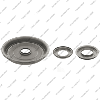 Комплект поршней (2шт. и 1 крышка передняя, обрезиненные)